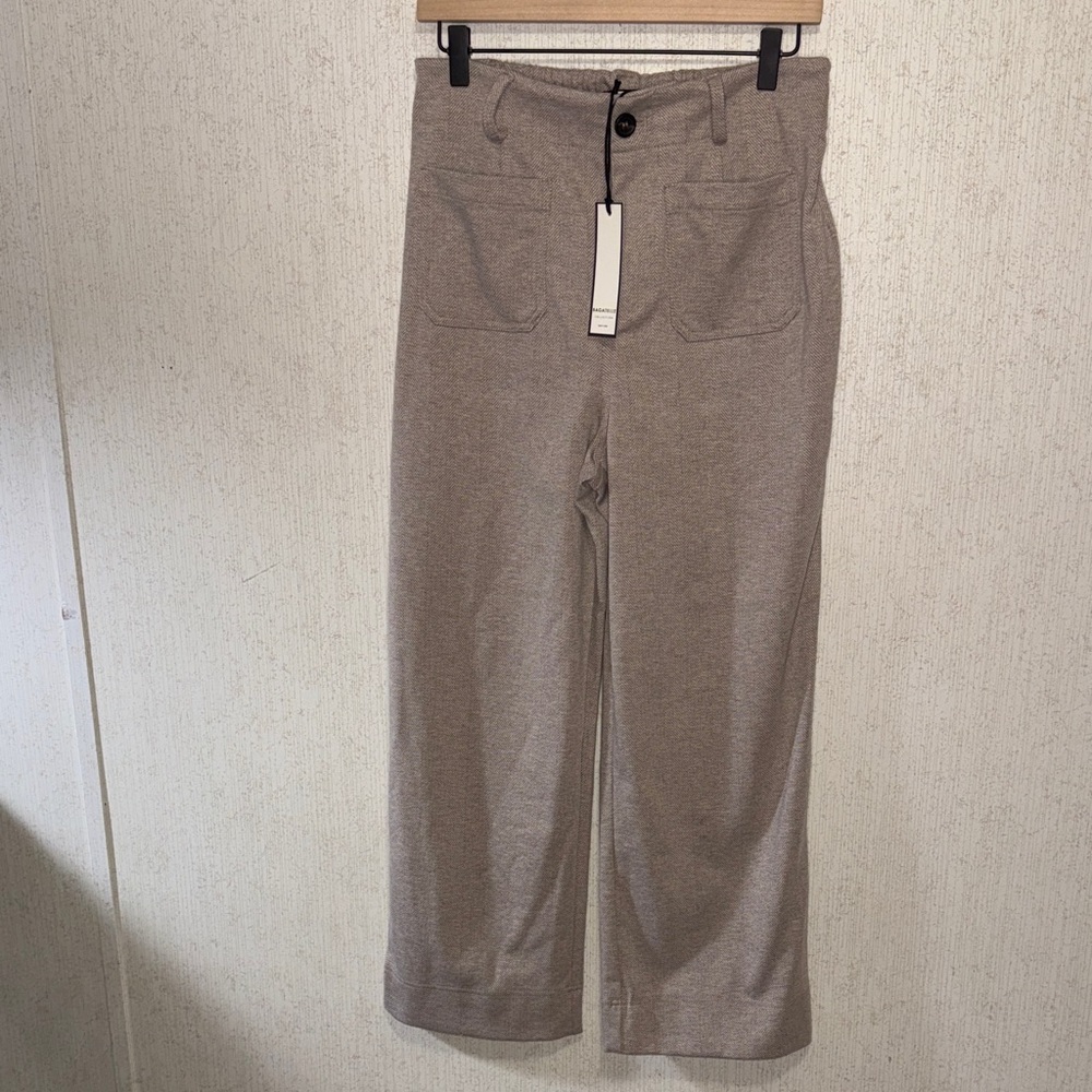Bagatelle Gray Herringbone Pants